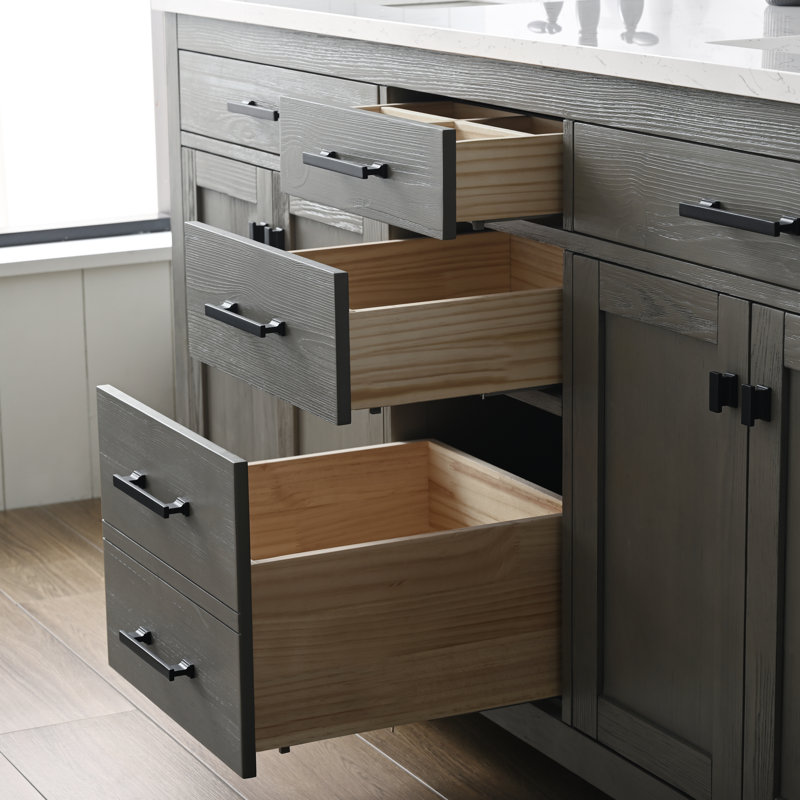 Mercury Row® Atencio 72'' Free Standing Double Bathroom Vanity with Top